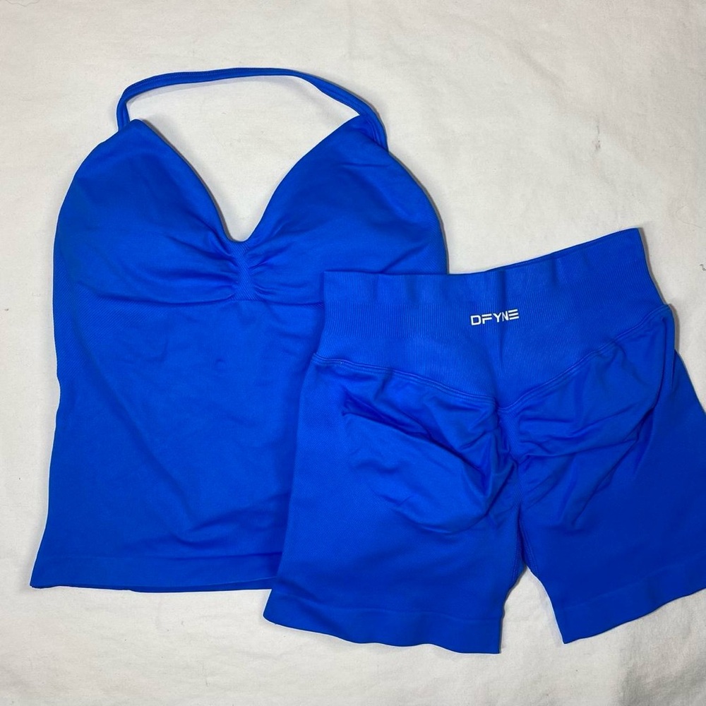 Dfyne Electric Blue Workout Set Small